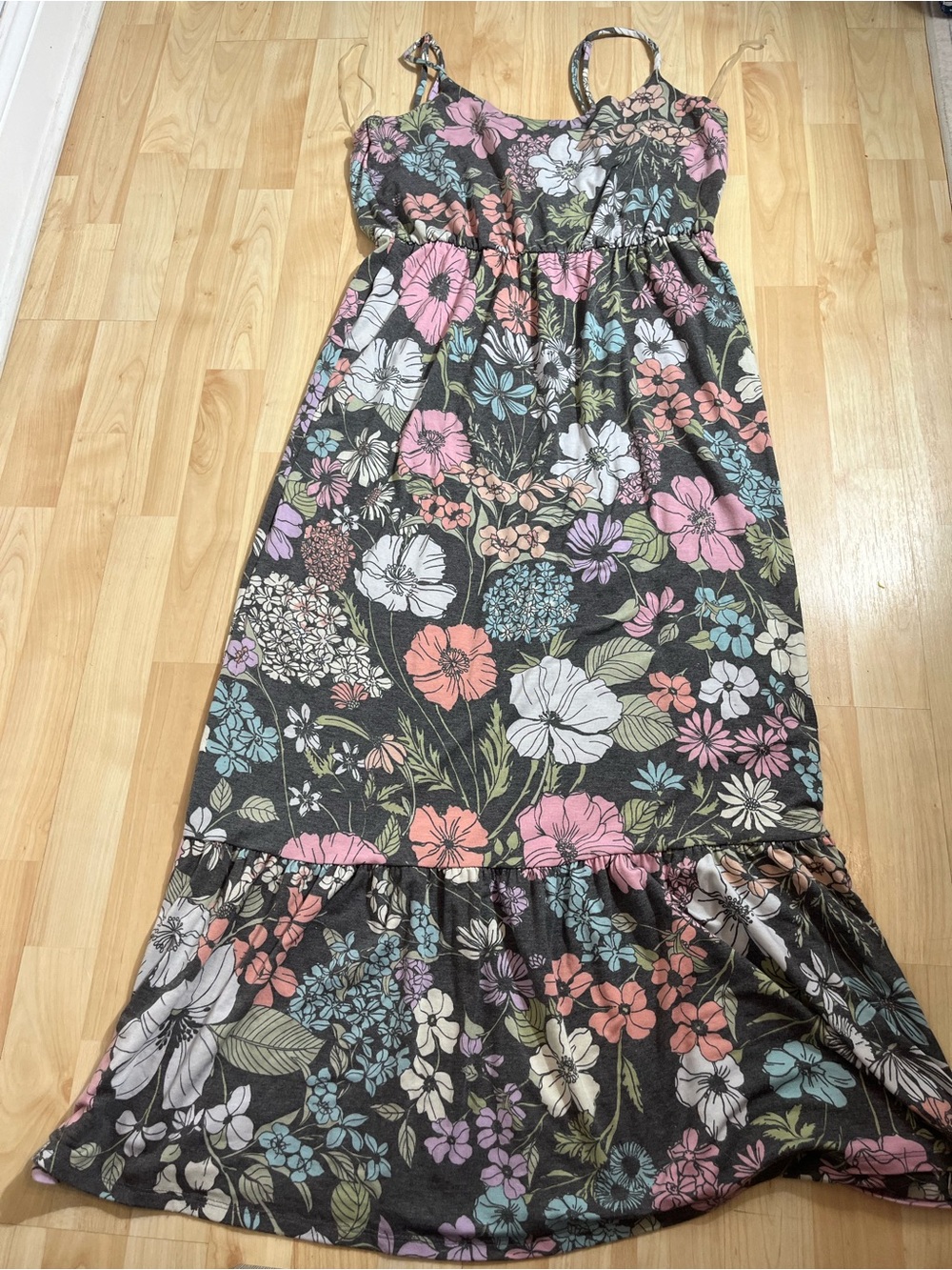 Lily Rose Floral Maxi Dress with Pink Rose Print New with tags XL